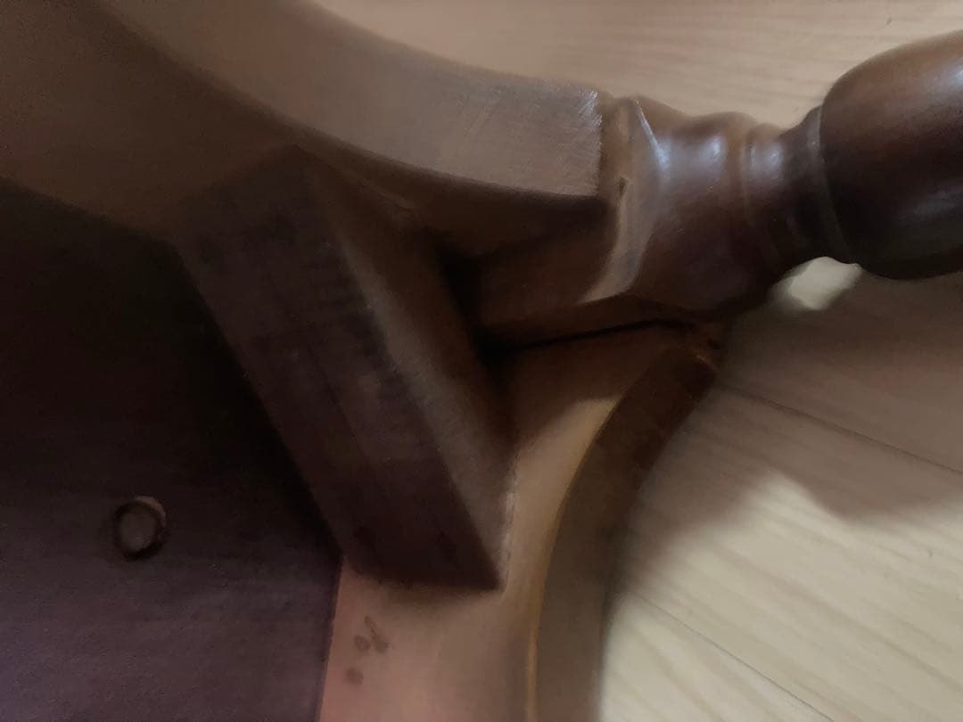 か*き様 木製ダイニングチェア ラダー背もたれ　ビンテージ　梱包発送たのめる便で