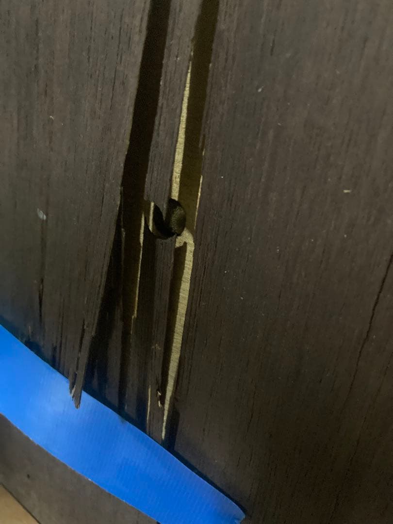 か*き様 木製ダイニングチェア ラダー背もたれ　ビンテージ　梱包発送たのめる便で