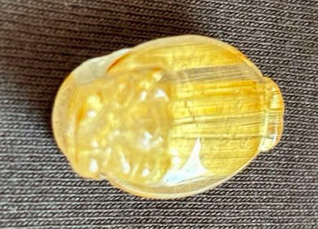 【金運、仕事運上昇】⭐️タイチンルチルロングイ⭐️貫通穴あり⭐️95