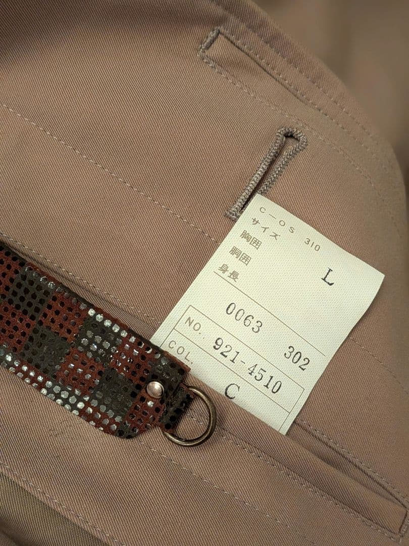 carven ステンカラーコート　ベルギー製生地　オリーブベージュ　百貨店購入