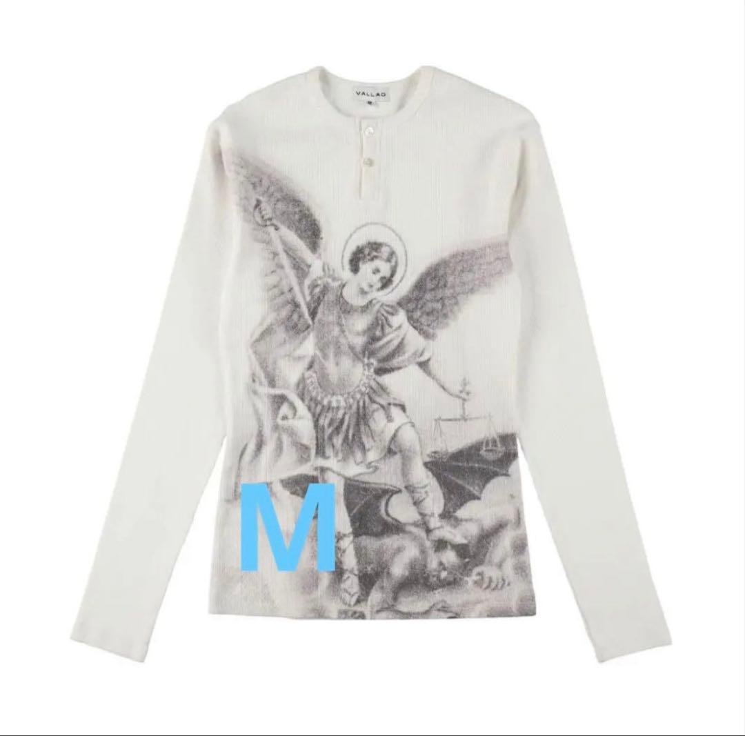 M VALLAD V.HENRY NECK L/S WHITE サーマル