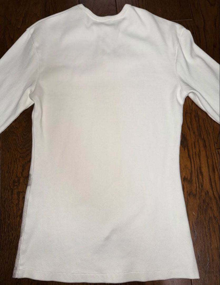 M VALLAD V.HENRY NECK L/S WHITE サーマル