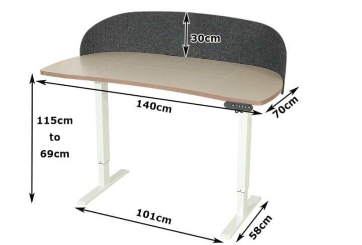 電動昇降デスク 幅140cm