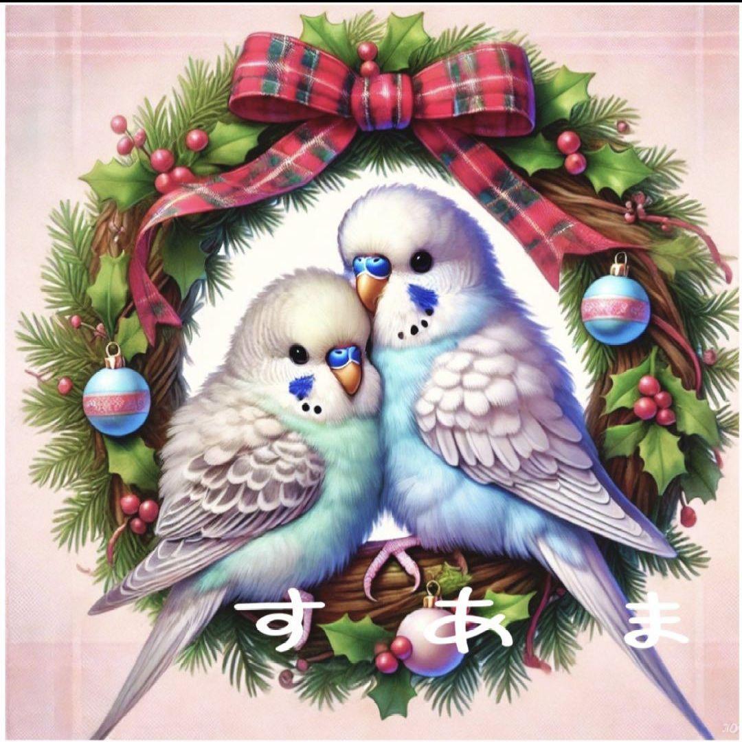 ❀ハンドメイドオーダー用 インコちゃんデザイン パネル サンプル