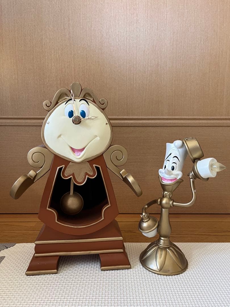 O*3様 ディズニーストア　美女と野獣　コグスワース　ルミエール　セット　箱無し
