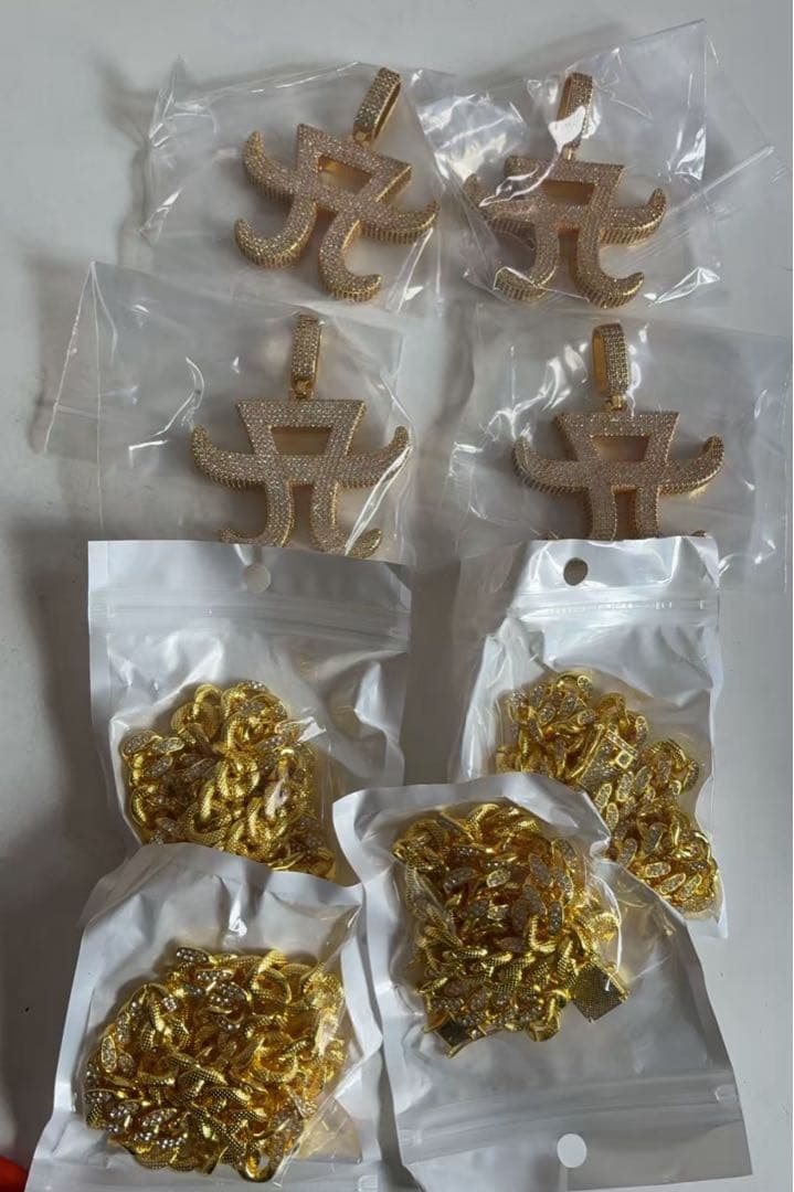 浜崎あゆみ ロゴ ネックレス 手作り ダイヤモンド チェーン付き