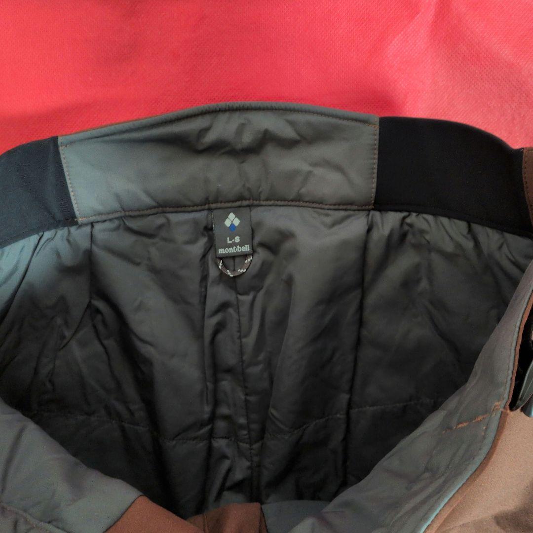 【美品】montbell ドライテックインシュレーテッドパンツ／L-S