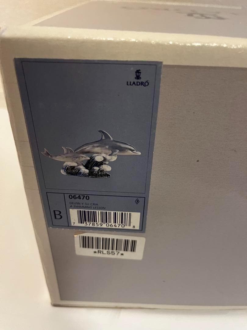 【美品】リヤドロ　イルカの親子　LIADRO