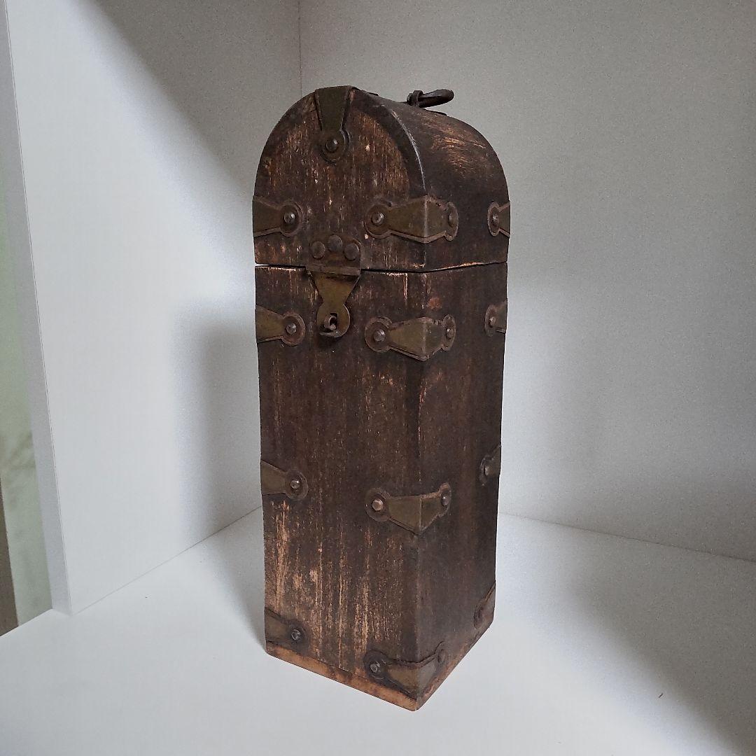 アンティーク 木製 ワイン ボックス 金具付き