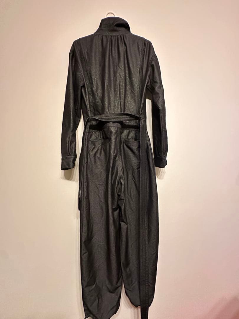 Ameri デニムライク オールインワン 【BLACK Sサイズ】