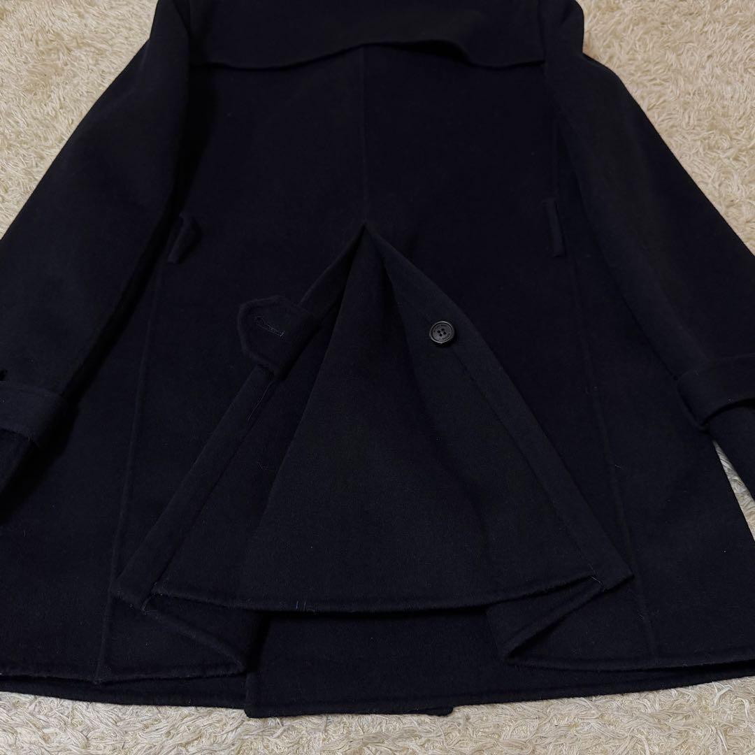 ☆極美品☆バーバリー　カシミヤトレンチコート　リバー仕立　ブラック　2XL