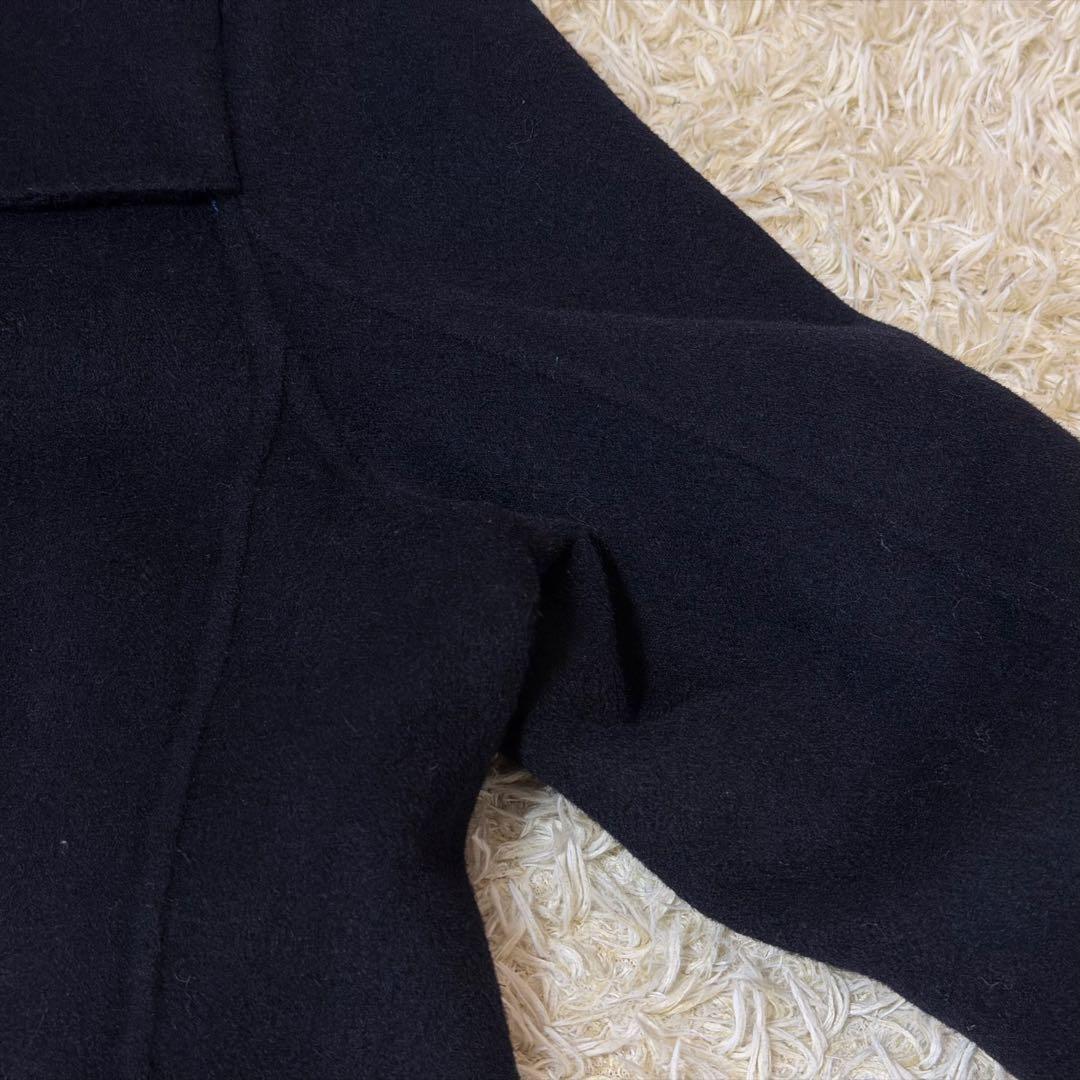 ☆極美品☆バーバリー　カシミヤトレンチコート　リバー仕立　ブラック　2XL