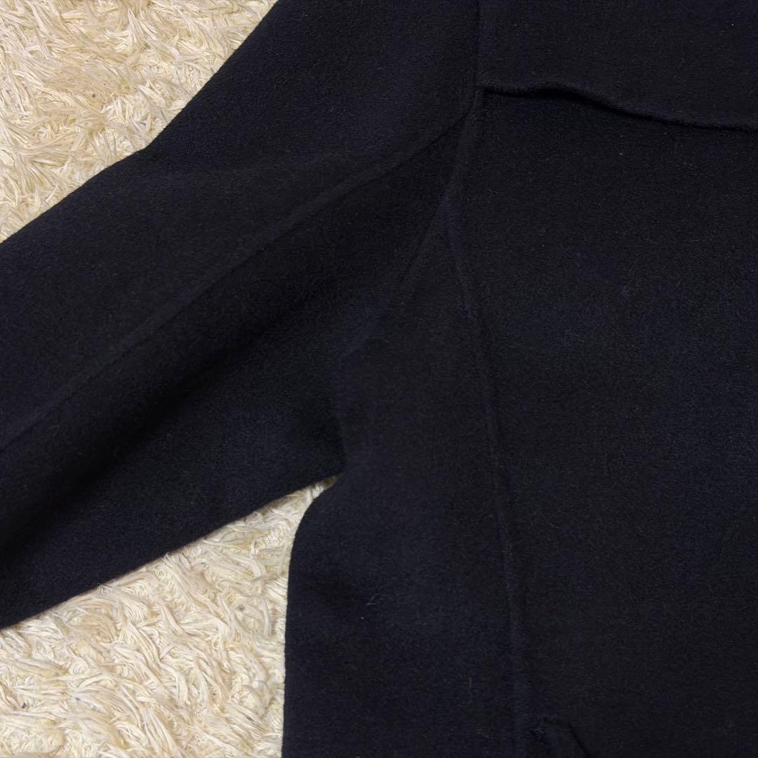 ☆極美品☆バーバリー　カシミヤトレンチコート　リバー仕立　ブラック　2XL