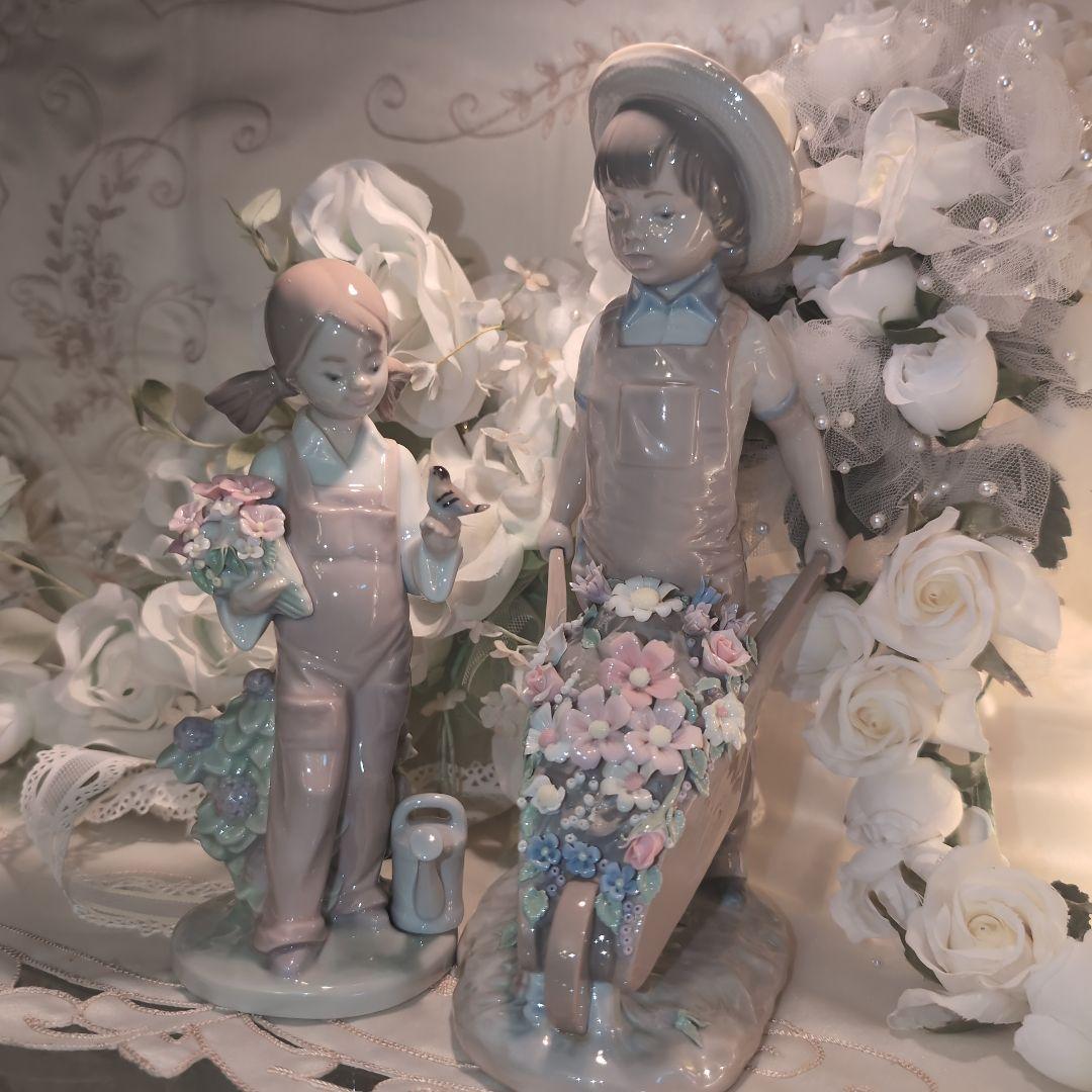 ♥LLADROリヤドロ♥ガラスケース付き♥三点セット❤️