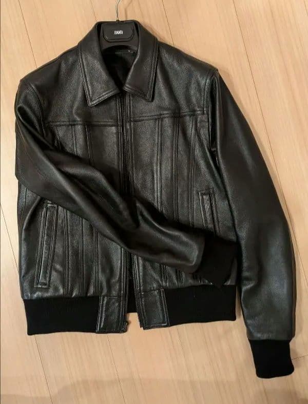 マインデニム　レザーブルゾン　　サイズ2