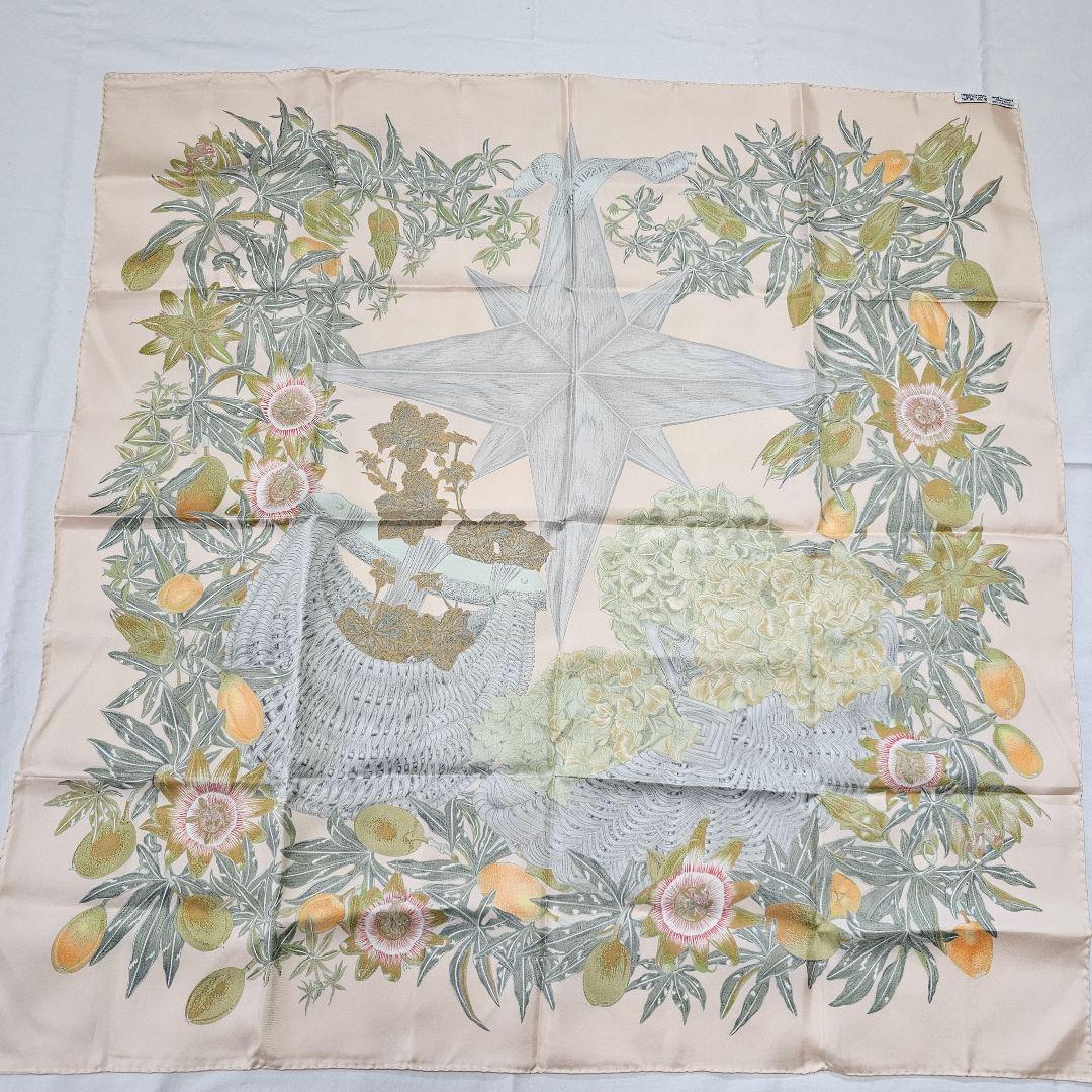 エルメス カレ90 PASSIFLORES パッションフラワー スカーフ シルク