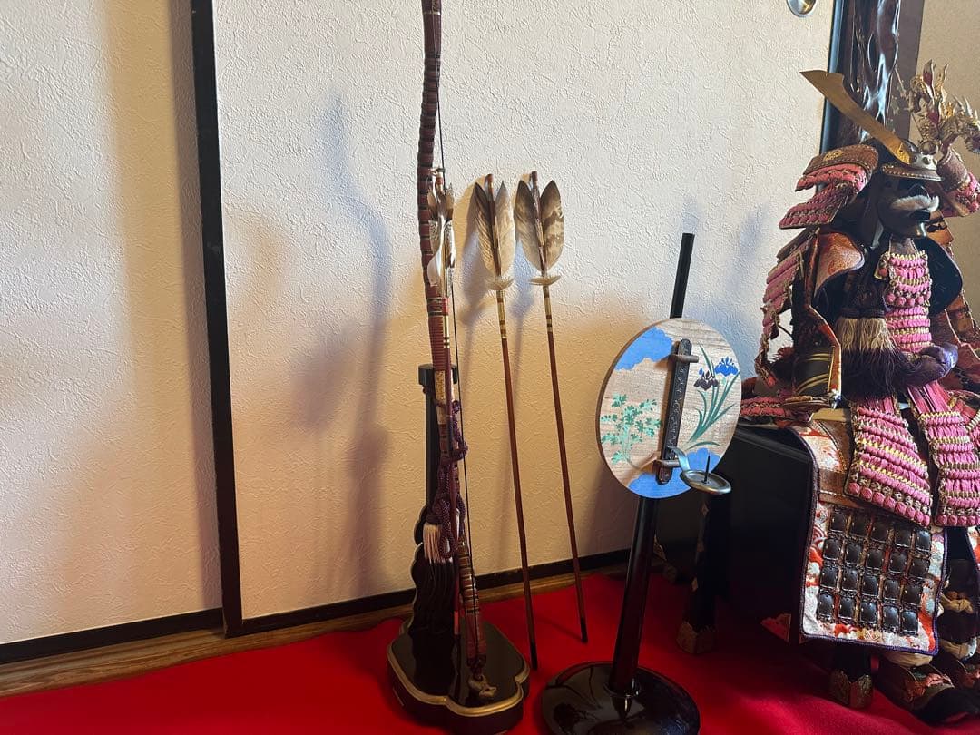 京都丸平　丸屋　大木平蔵作　五月人形　共箱あり　ピンク