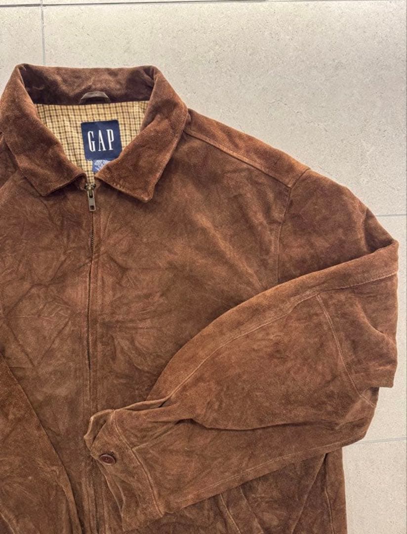 ゴ*ス様 90s OLD GAP ブラウン スエードレザージャケット