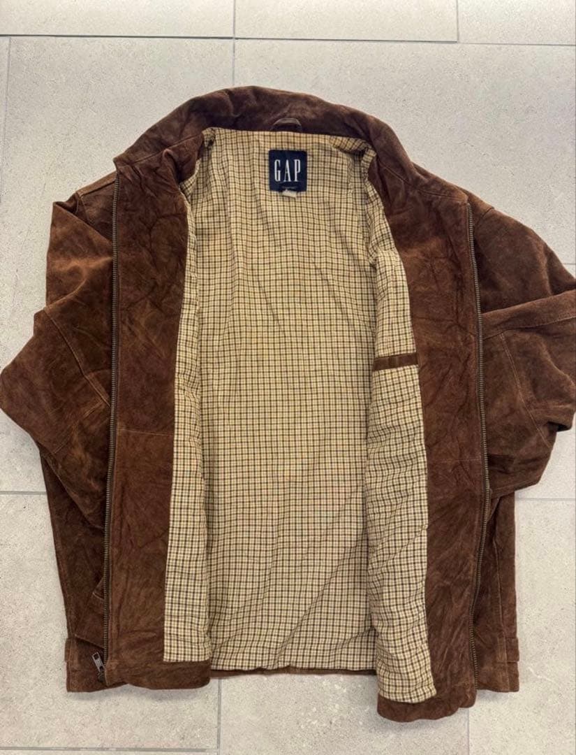 ゴ*ス様 90s OLD GAP ブラウン スエードレザージャケット