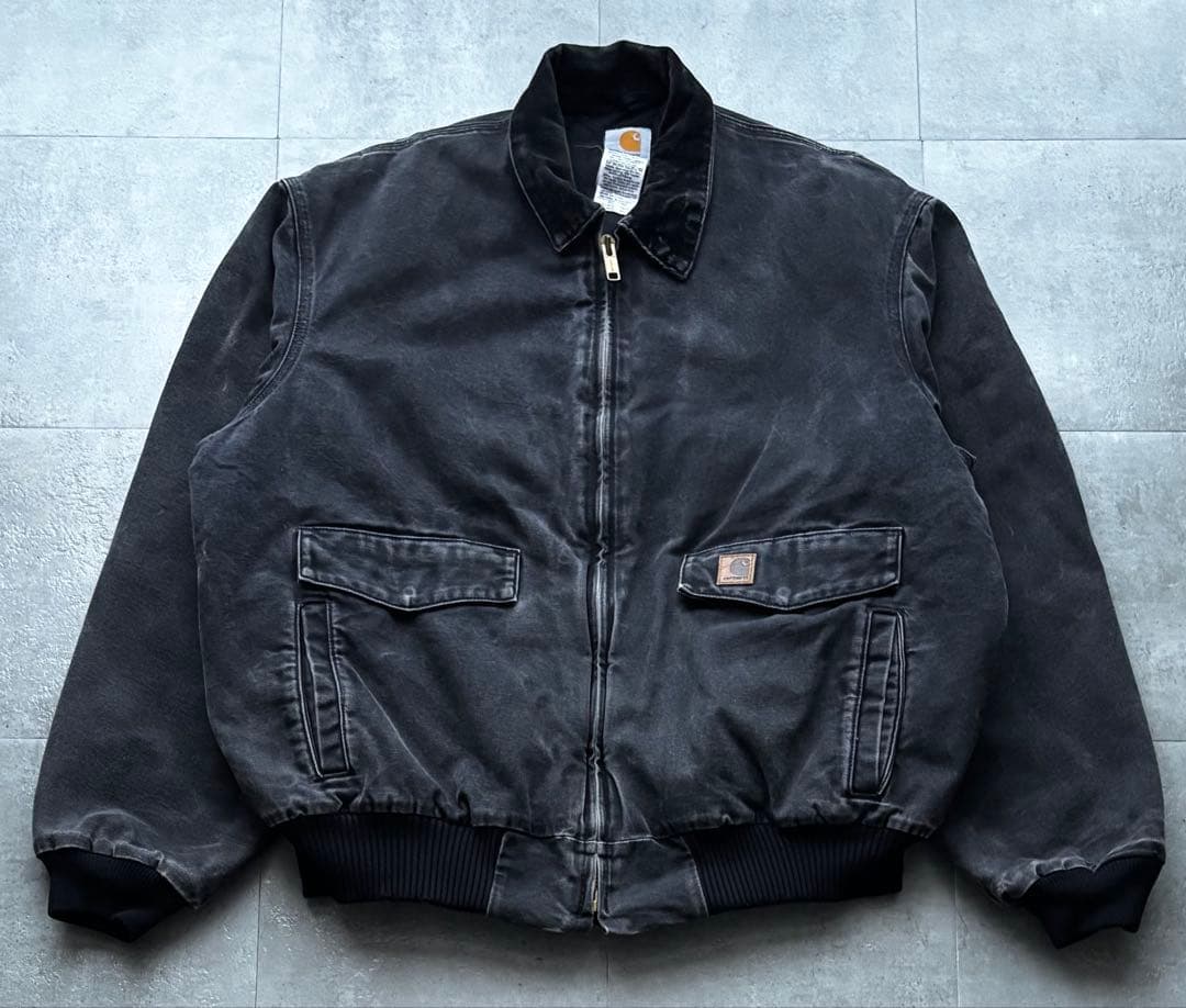 カーハート　J165 BLK ボンバー デトロイトジャケット A-2型 フェード