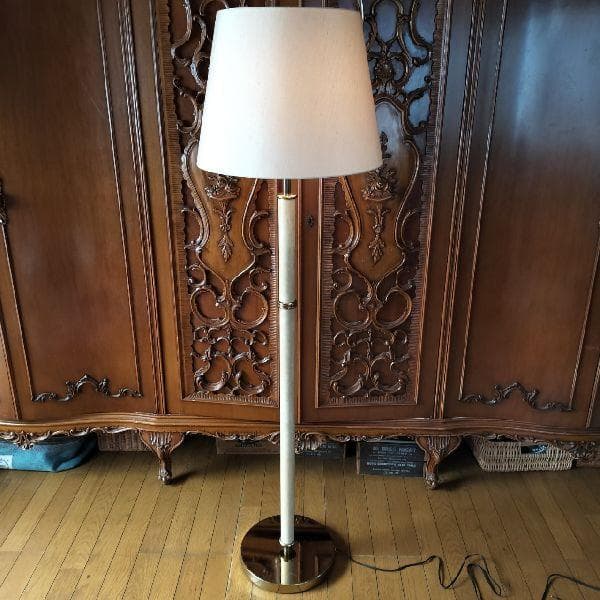 yuu 山田照明 OTANI SK 革張り フロアスタンド ライト