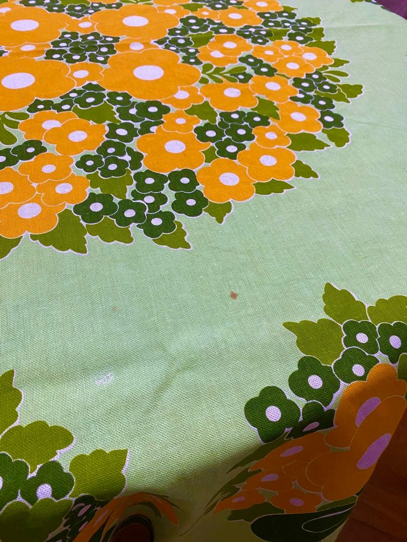 ビンテージテーブルクロス◆大サイズ　円形