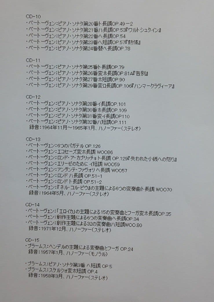 ウィルヘルム・ケンプ ソロ・ピアノ演奏集 CD35枚組 (新品未開封)
