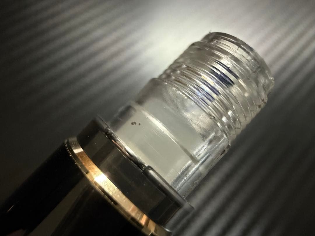 未使用に近い モンブラン No.221 ブラック EF 極細字 吸入式 万年筆