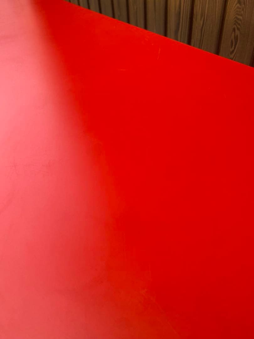 赤色長方形ローテーブル約180x 90cm 折りたたみ式　長机　会議　宴会　中華