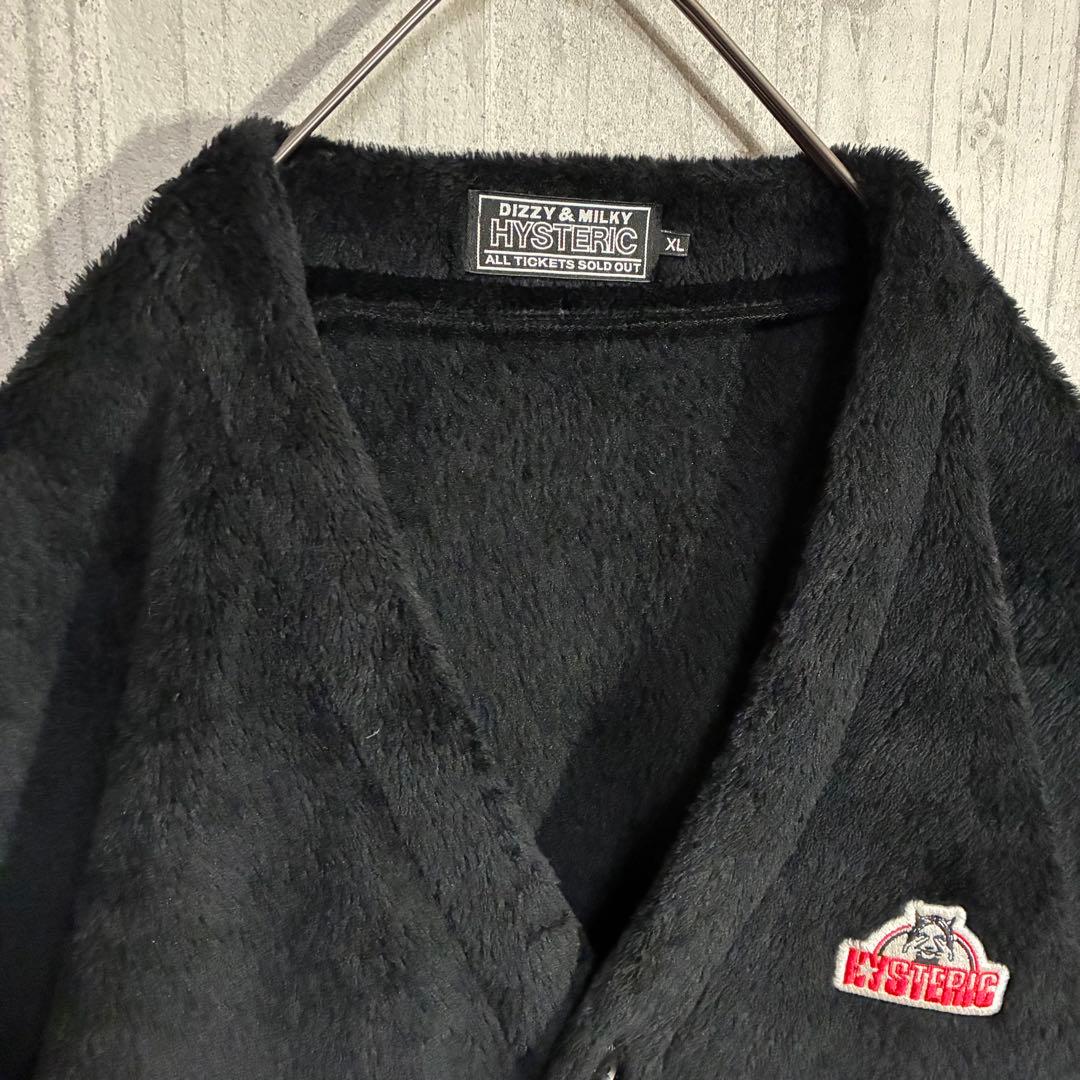 【人気カラー】ヒステリックグラマー　ガールワッペン　ハイロフトカーディガン　XL