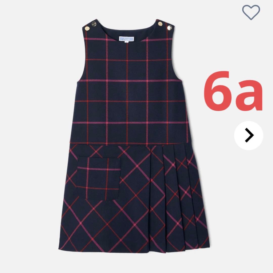 ☆jacadi☆LAMBERTINE - タータンチェック柄プリーツワンピース