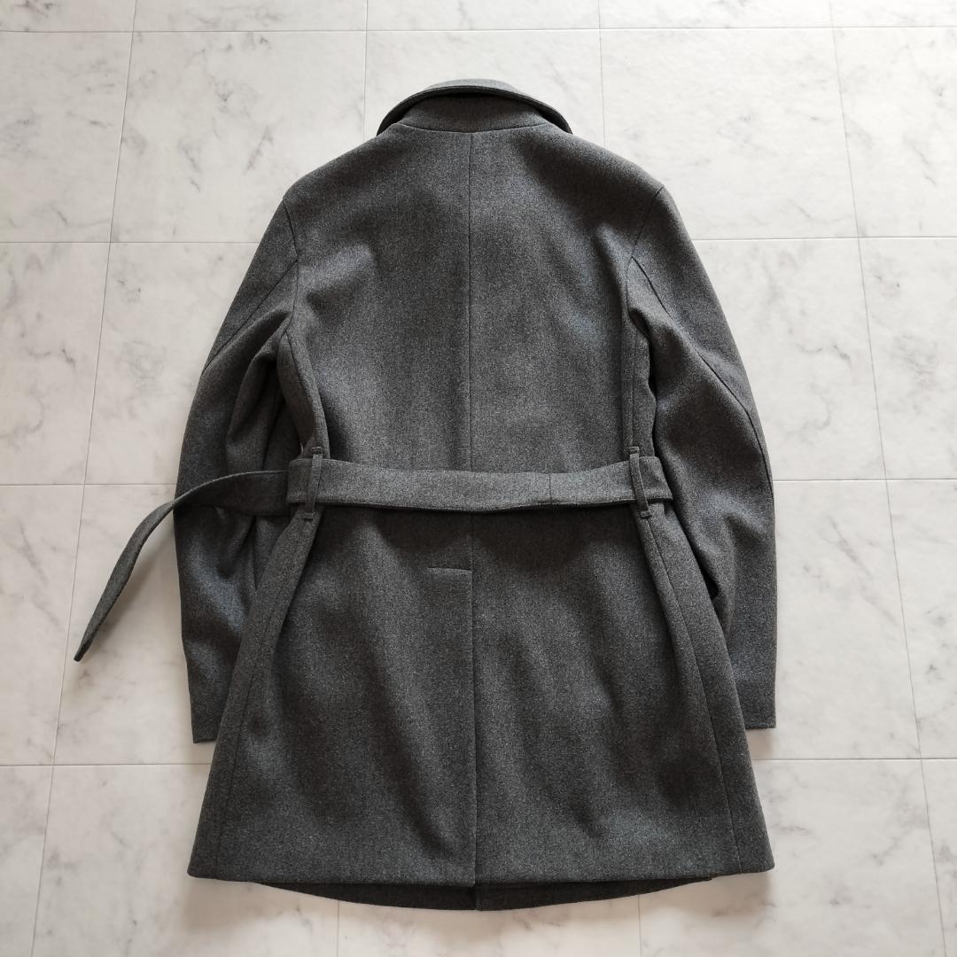 マッキントッシュ 英国製 ウールベルテッドステンカラーコート 38 M グレー