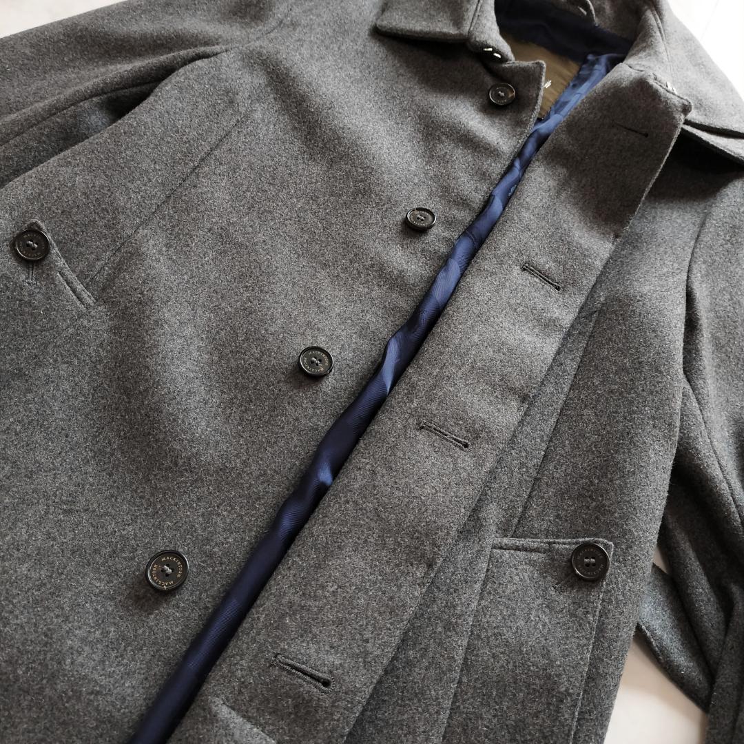 マッキントッシュ 英国製 ウールベルテッドステンカラーコート 38 M グレー