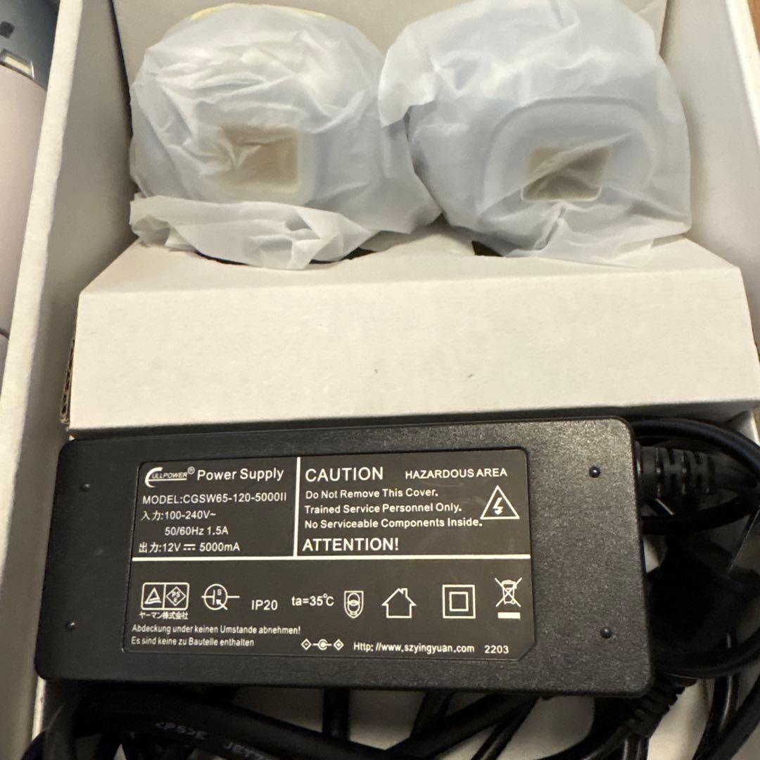 YAMAN 脱毛器 シルバー 本体と付属品