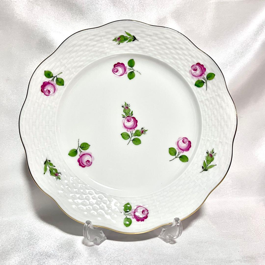 【美品】 【バラ売りOK】ヘレンド プティットローズ デザートプレート 19cm