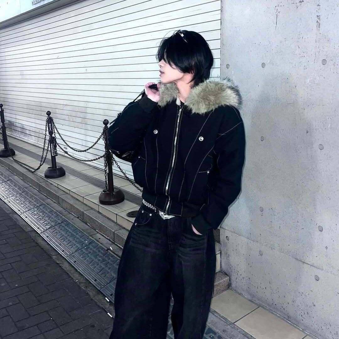 大本命⭐️新品・エッジライン裏ボアジャケットファー付き PCTOKYO Mサイズ