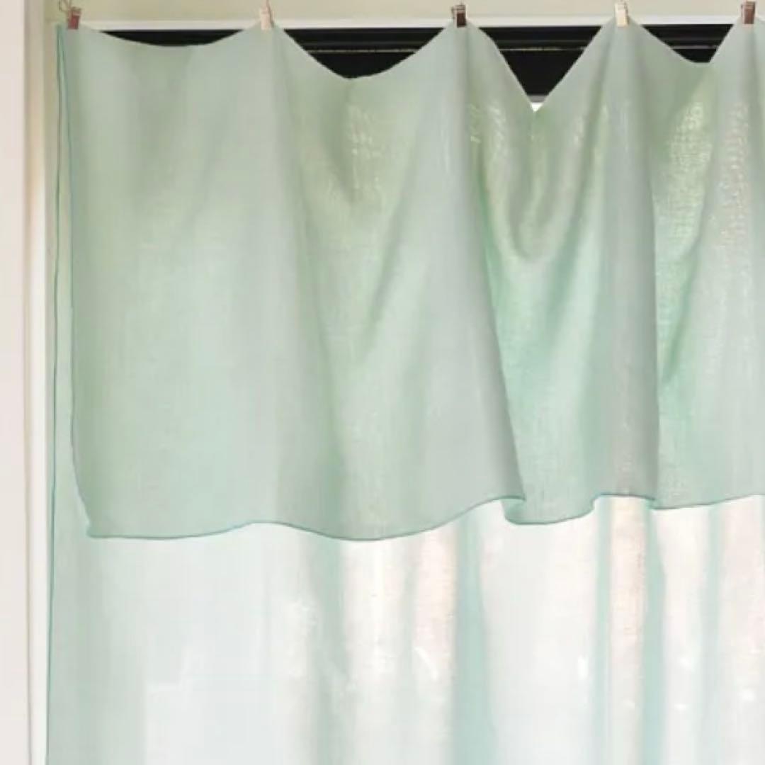 ieno textile 14-23 TOSS ミント ポリエステル　リネン