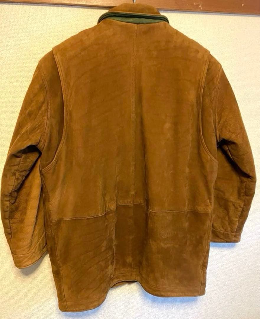 90s L.L.Bean ヌバックレザー カバーオール　USA製 シンサレート