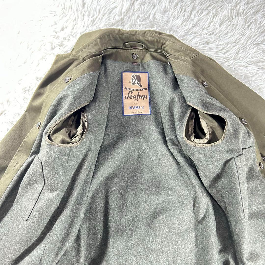 Sealup×BEAMSF タイロッケンコート　ライナー付き　ベルト　カーキ　L