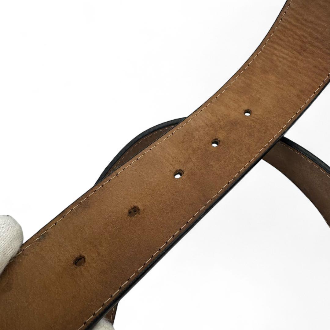 GUCCI ベルト　インターロッキング　シェリーライン　レザー　グッチ　メンズ