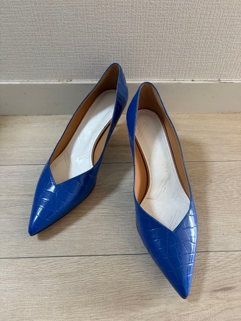 Maison Margiela ブルー　パンプス　39 (26cm)