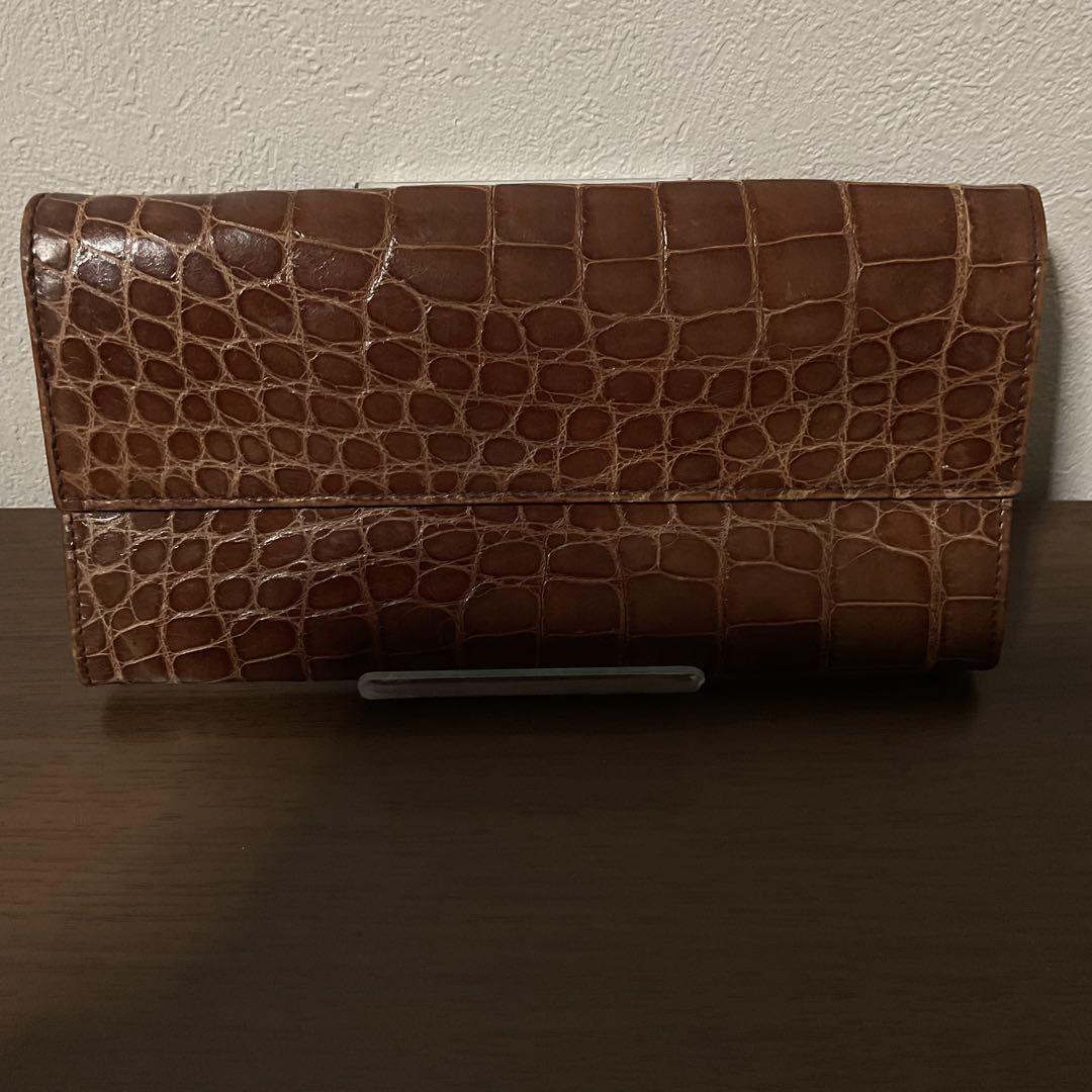 ☆開店セール☆ 定価約45万 小銭入未使用 美品 プラダ クロコダイル 長財布②