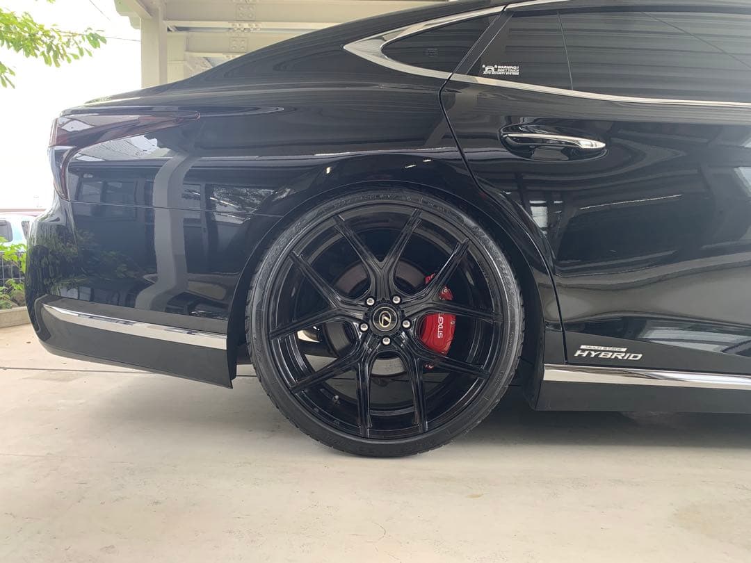 レクサス　LS 50系　レッド ブレーキキャリパーカバー　前後 4個セット