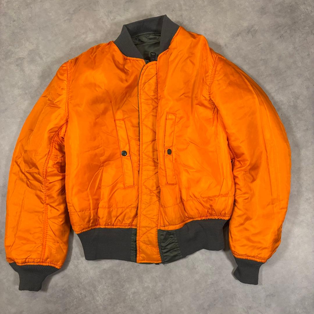 90s アルファインダストリーズ MA-1 フライトジャケット　USA製　短丈