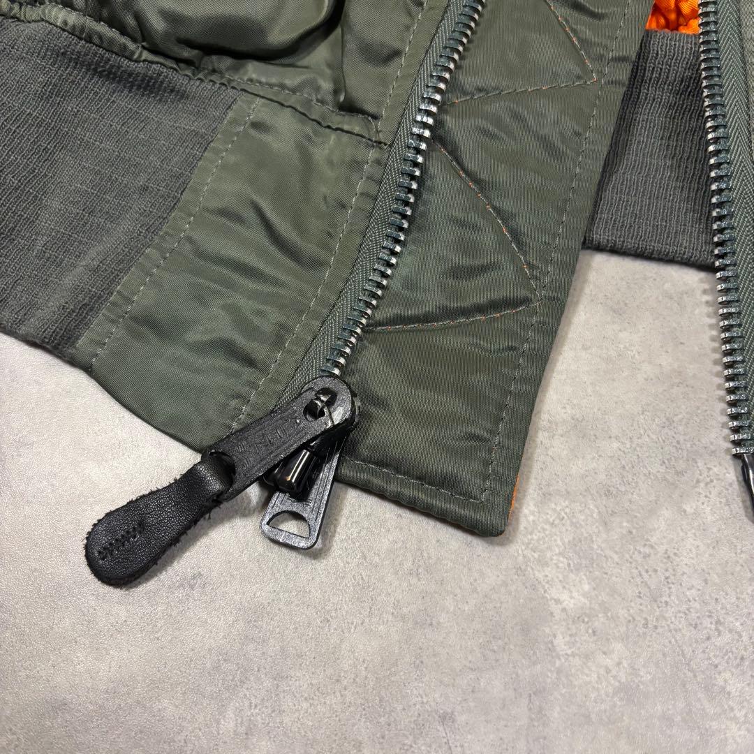 90s アルファインダストリーズ MA-1 フライトジャケット　USA製　短丈