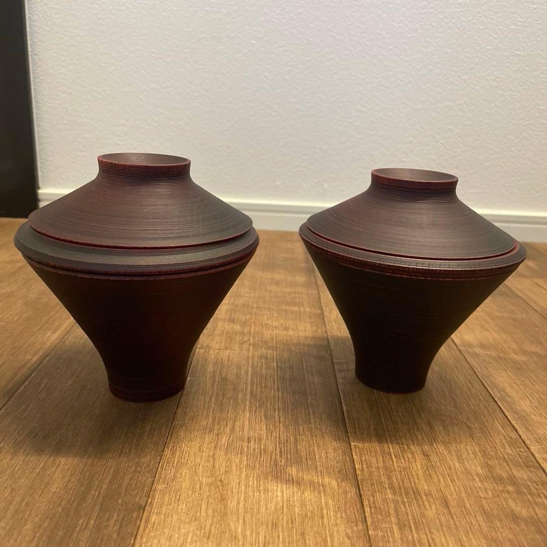 TSUMUGI 一汁三菜椀　レッド　２個セット