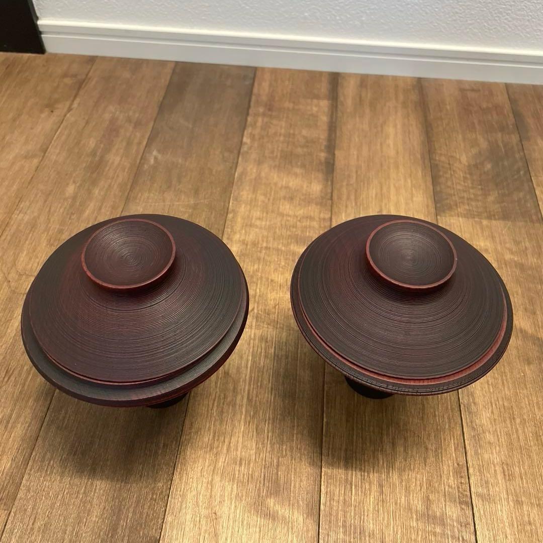 TSUMUGI 一汁三菜椀　レッド　２個セット