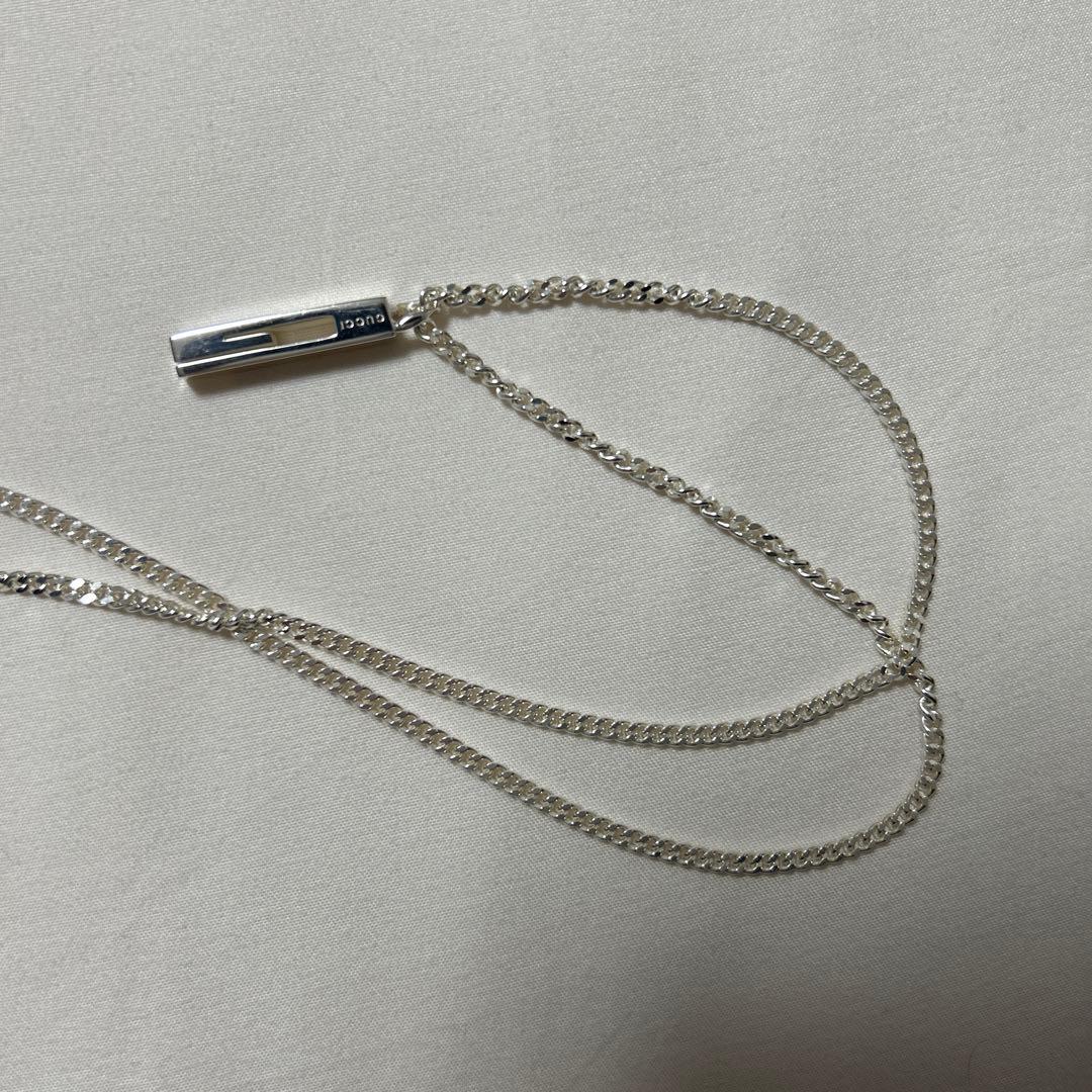 【美品】GUCCI グッチ シルバーネックレス 925 メンズ レディース