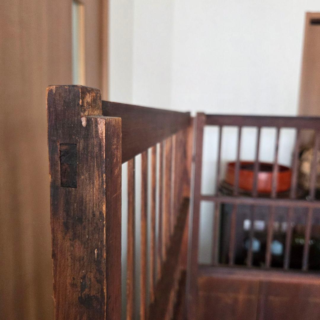 格子　衝立　パーテーション　古家具　間仕切り　什器　古民家　木製