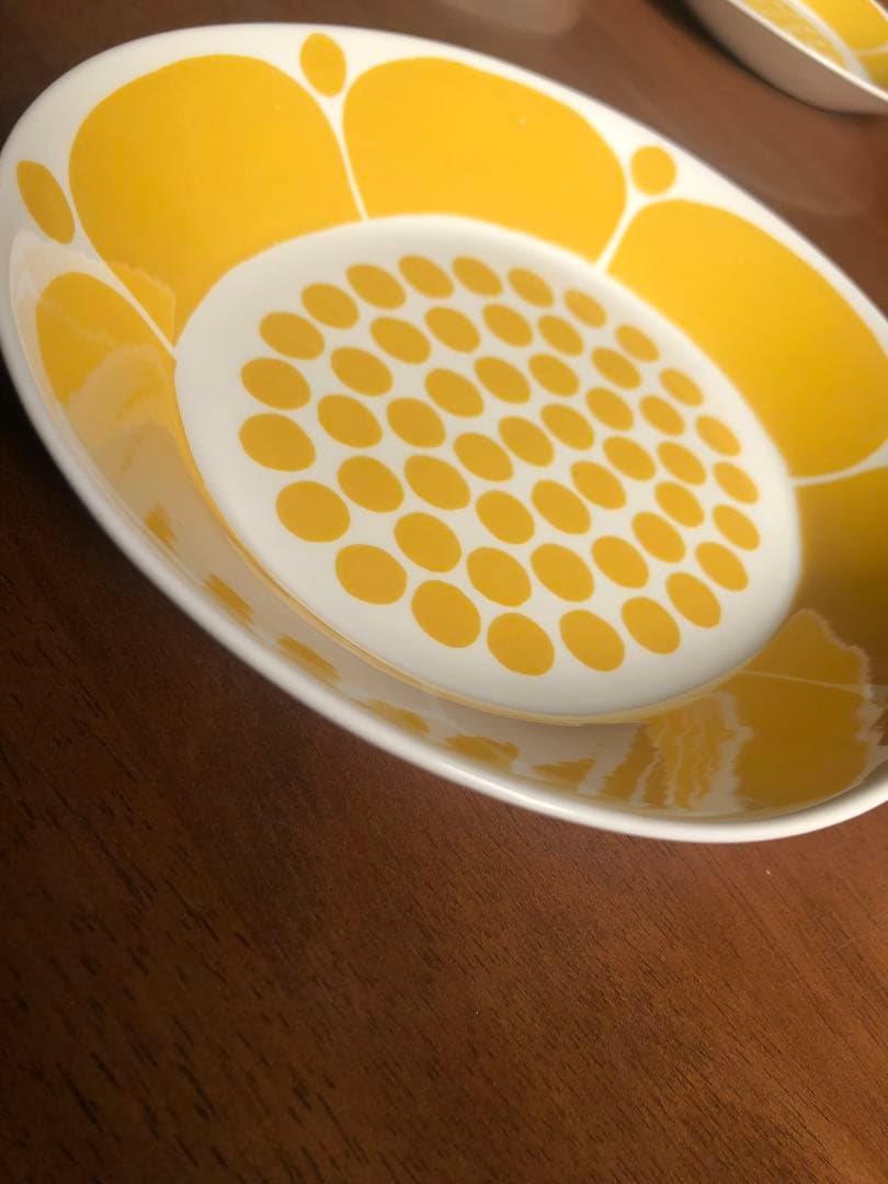 美品:アラビア　スンヌンタイ　約22cm 深めプレート